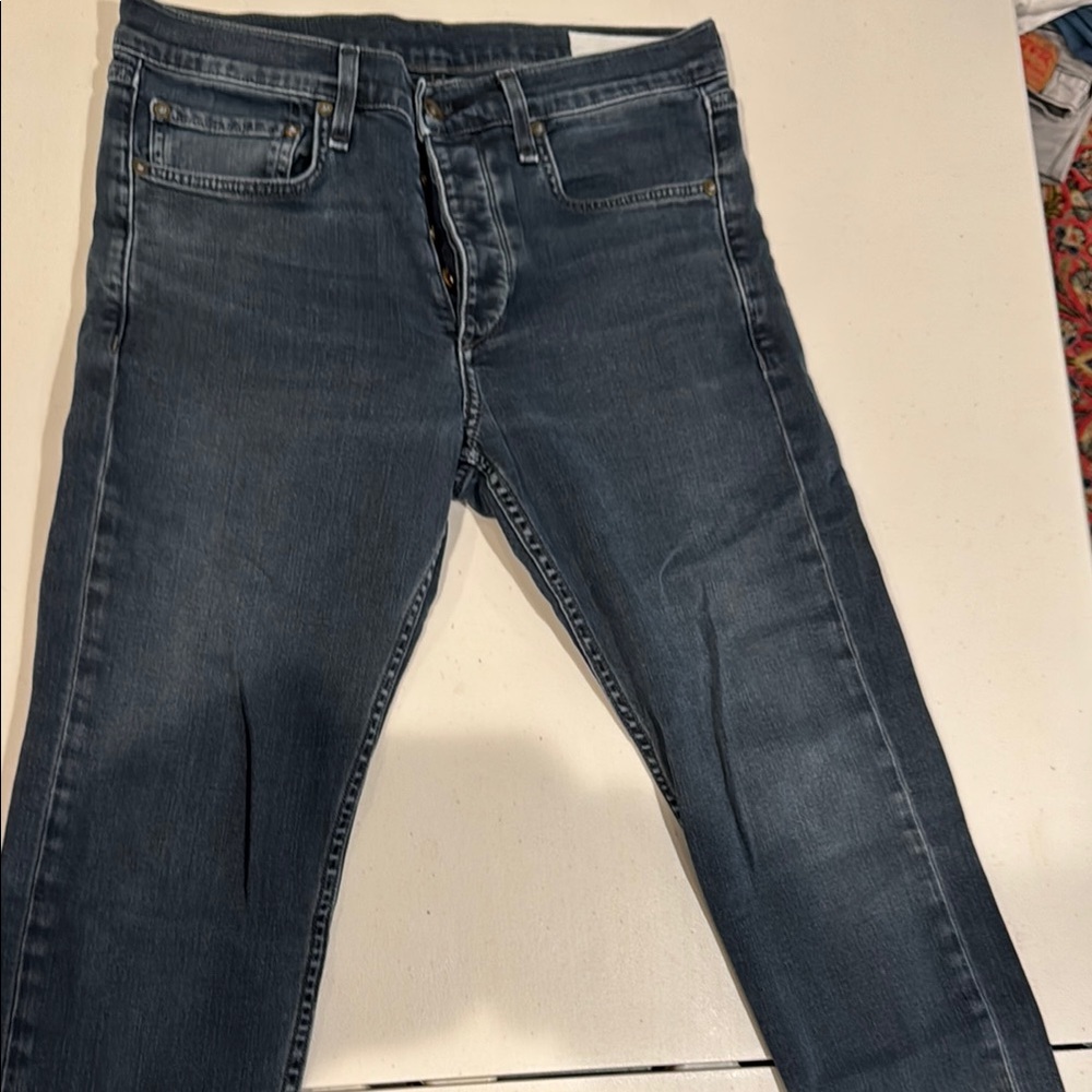 Rag & Bone Blue Skinny Jeans